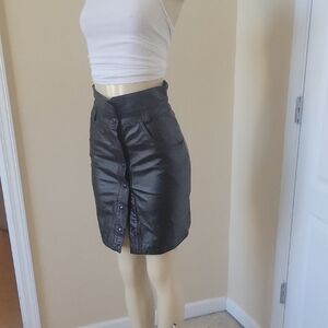 Vintage Real Leather Skirt